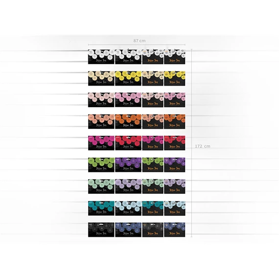 Dekorációs rozetták tengerészkék 20-30 cm S/3