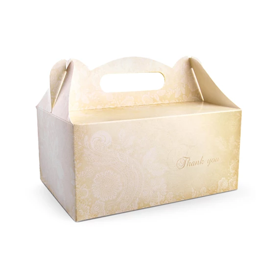 Dekoratív esküvői tortadobozok S/10