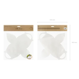 Dekoratív tortadobozok fehér 16x8,5x9,5 cm S/10