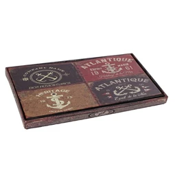 Doboz horgony mintával 76x40,5x41 cm