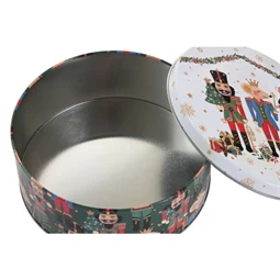 Doboz szett diótörő mintával 20x20x9 cm S/3