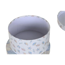 Doboz szett kerek 37,5x37,5x18 cm S/10