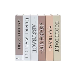 Doboz szett könyv alakú, művészet 17x4,2x26,5 cm 6 féle