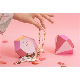 Dobozok gyémántok, 10x12x11,5 cm, mix S/6