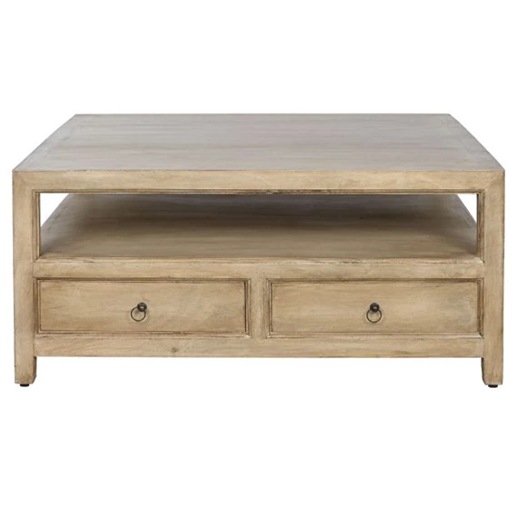 Dohányzóasztal fiókkal 100x100x45 cm