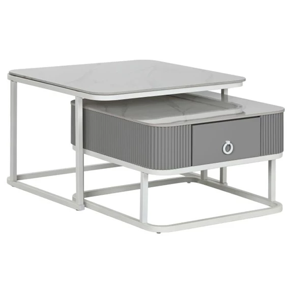 Dohányzóasztal szett 70x70x45 cm S/2