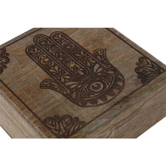 Ékszertartó szett hamsza mintás 18x18x9 cm S/2