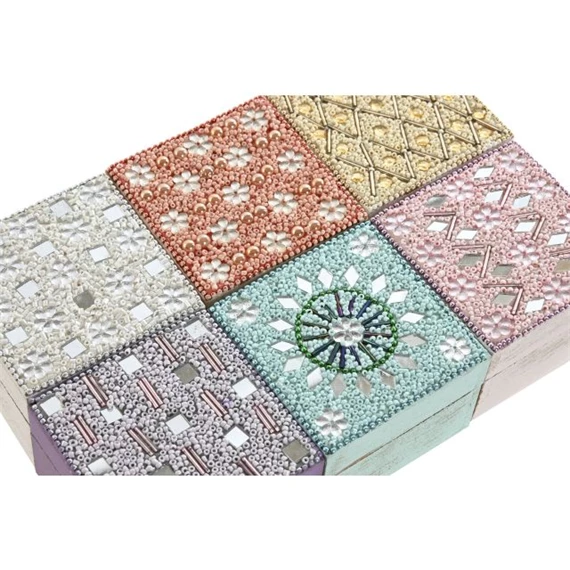 Ékszertartó szett 10x10x6,6 cm 6 féle S/2