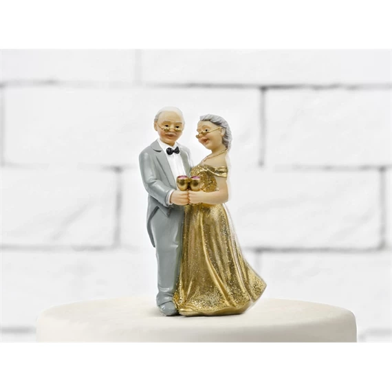 Wedding figurine, golden wedding anniversary 12 cm