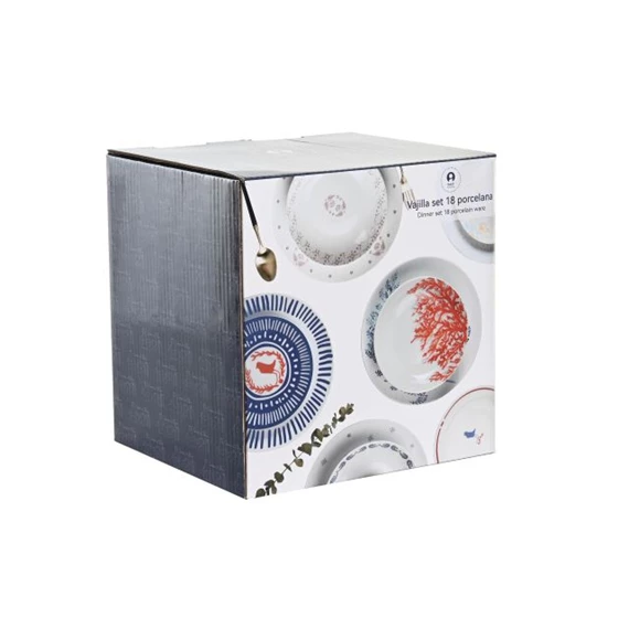 Étkészlet 27x27x3 cm S/18