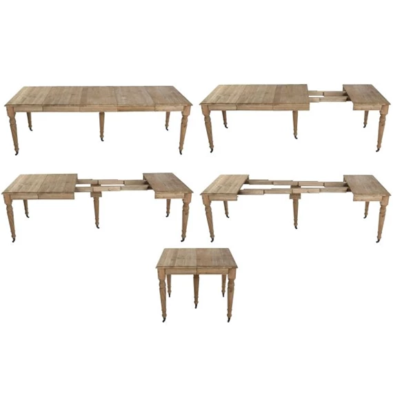 Étkezőasztal hosszabbítható 100x100x78 cm