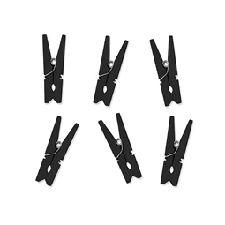 Fa csipeszek fekete 3,5 cm S/10