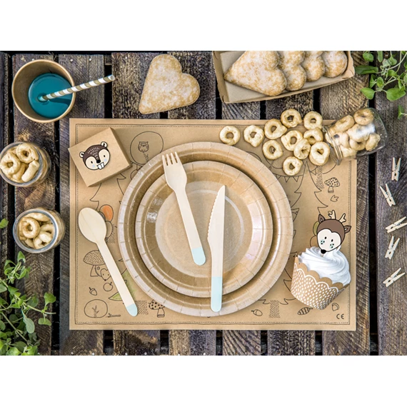 Fa evőeszköz világoskék 16 cm S/18