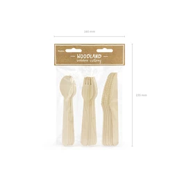 Fa evőeszköz woodland 16 cm