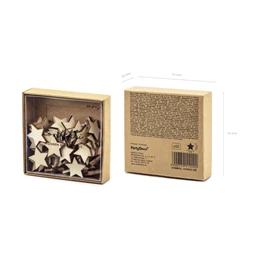 Fa konfetti csillagok 2x2 cm