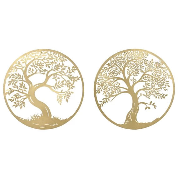 Fali dekoráció életfa 60x1x60 cm 2 féle