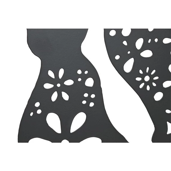 Fali dekoráció, macskák félholdon 40x1x40 cm 2 féle