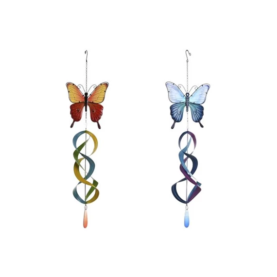 Fali dekoráció pillangó akasztós 23x13x90 cm 2 féle