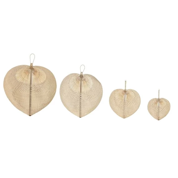 Fali dekoráció szett, legyező 65x71x0 cm S/4