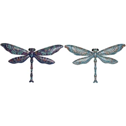 Fali dekoráció szitakötő 30x1x18,5 cm 2 féle