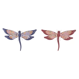 Fali dekoráció szitakötő 46x2,5x30,5 cm 2 féle