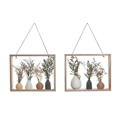 Fali dekoráció vázák 30x6x24 cm 2 féle