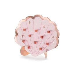 Falra szerelhető kagyló 43x38 cm rózsaszín