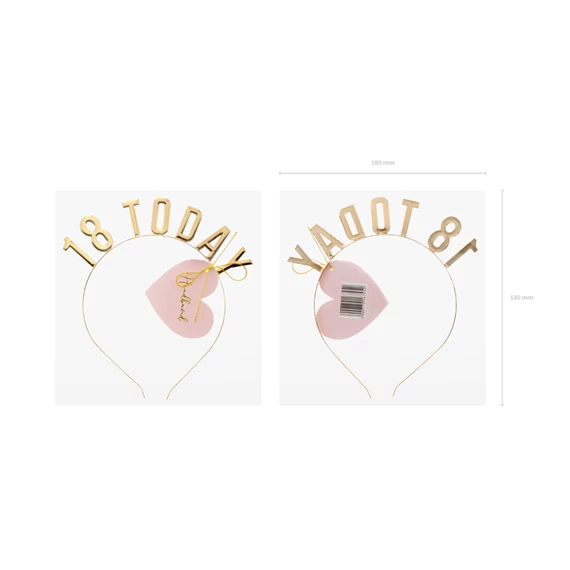 Fejpánt 18, szülinap arany