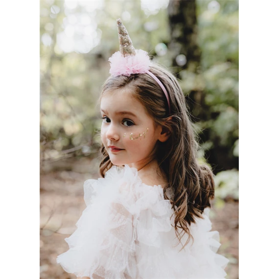 Fejpánt unikornis fodorral 11x25 cm mix