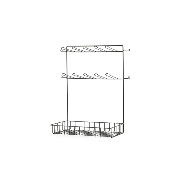 Fém állvány kosárral, töltelék nélkül