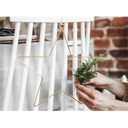 Fém függő dekoráció csillagok, mix, 20 cm és 28 cm S/2