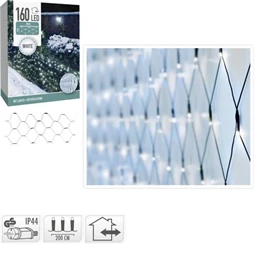 Fényháló adapterrel, 160 LED-es, kültéri-beltéri 1x2 m