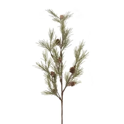 Fenyőág tobozzal, glitteres 88 cm
