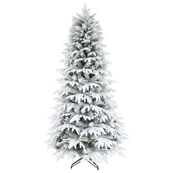 Fenyőfa talppal, havas, 1491 ággal 270 cm