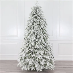 Fenyőfa talppal, havas, 853 ággal 240 cm