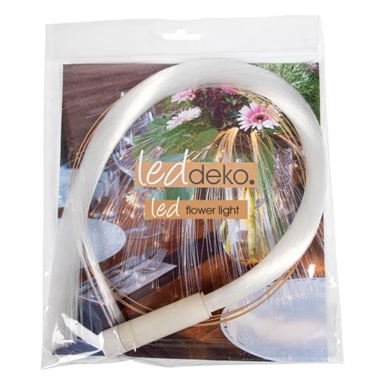 Fiberhair LED-es csokor kiegészítő, vízálló 60 cm