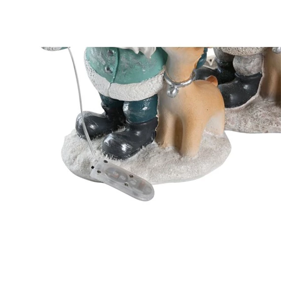 Figura LED-es mikulás 18x11x23,5 cm 3 féle