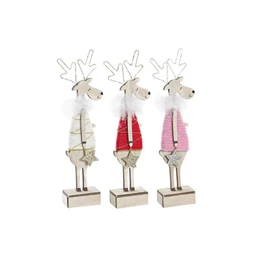 Figura LED-es rénszarvas 9x4x29 cm 3 féle