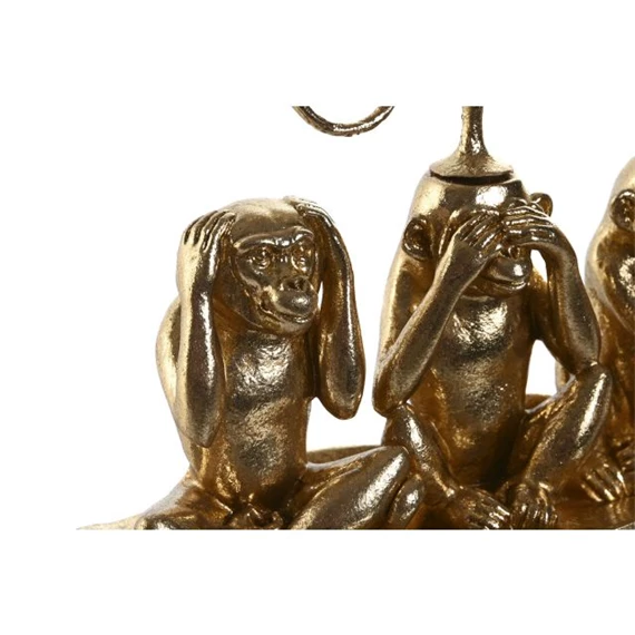 Figura gyertyatartó majmokkal 22x8x18 cm