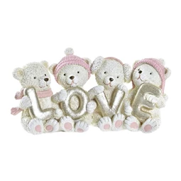 Figura medvék "Love" felirattal 15,5x5,5x7,5 cm