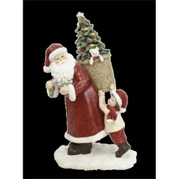 Figura mikulás 12x9x19 cm 2 féle