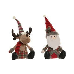 Figura rénszarvas, Mikulás 23x16x51 cm 2 féle