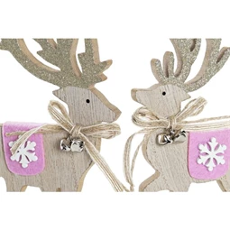 Figura rénszarvas 12x4x19 cm 2 féle