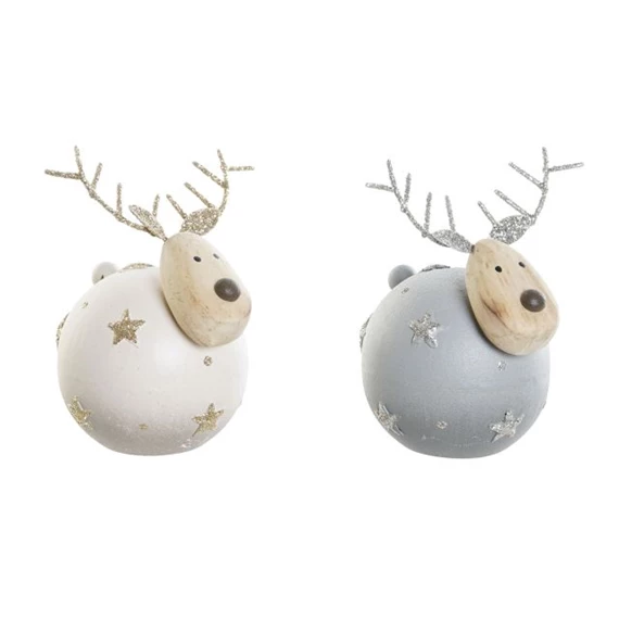 Figura rénszarvas 7x7x9 cm 2 féle