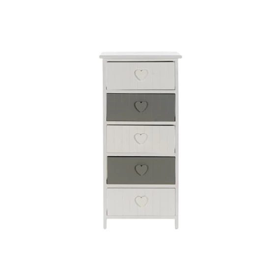 Fiókos szekrény szív alakú fogantyúval 40x29x90 cm