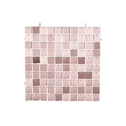 Flitter háttérpanel négyzet alakú rózsaarany 30x30 cm