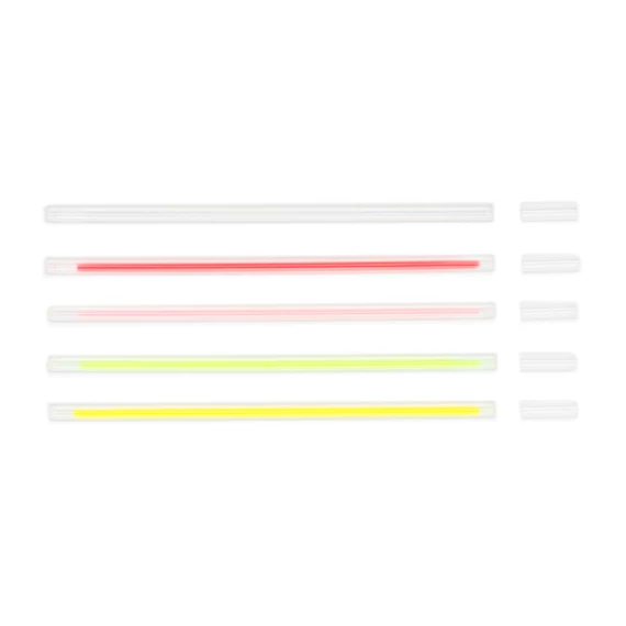 Fluoreszkáló világító rudak, színes keverék, 20 cm, csatlakozókkal S/100