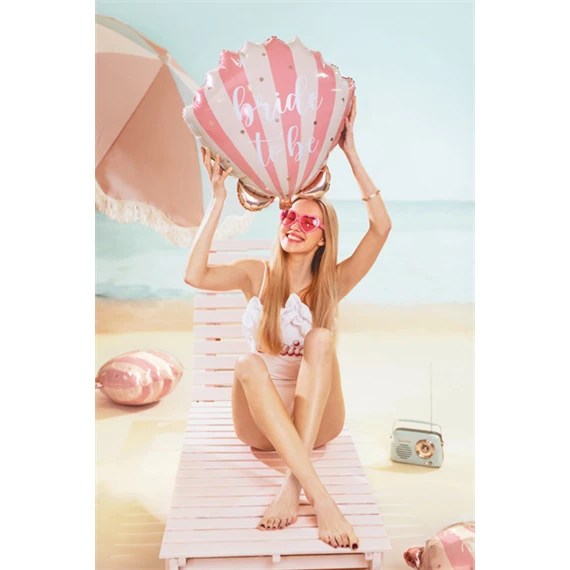 Fólia lufi kagyló menyasszonyi 52x50 cm mix