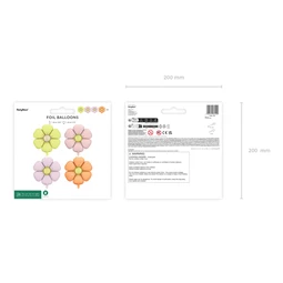 Fólia lufi margaréta girlandokhoz, átmérő 65 cm, keverék S/4