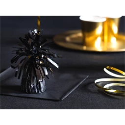 Fólia lufi súly fekete S/4